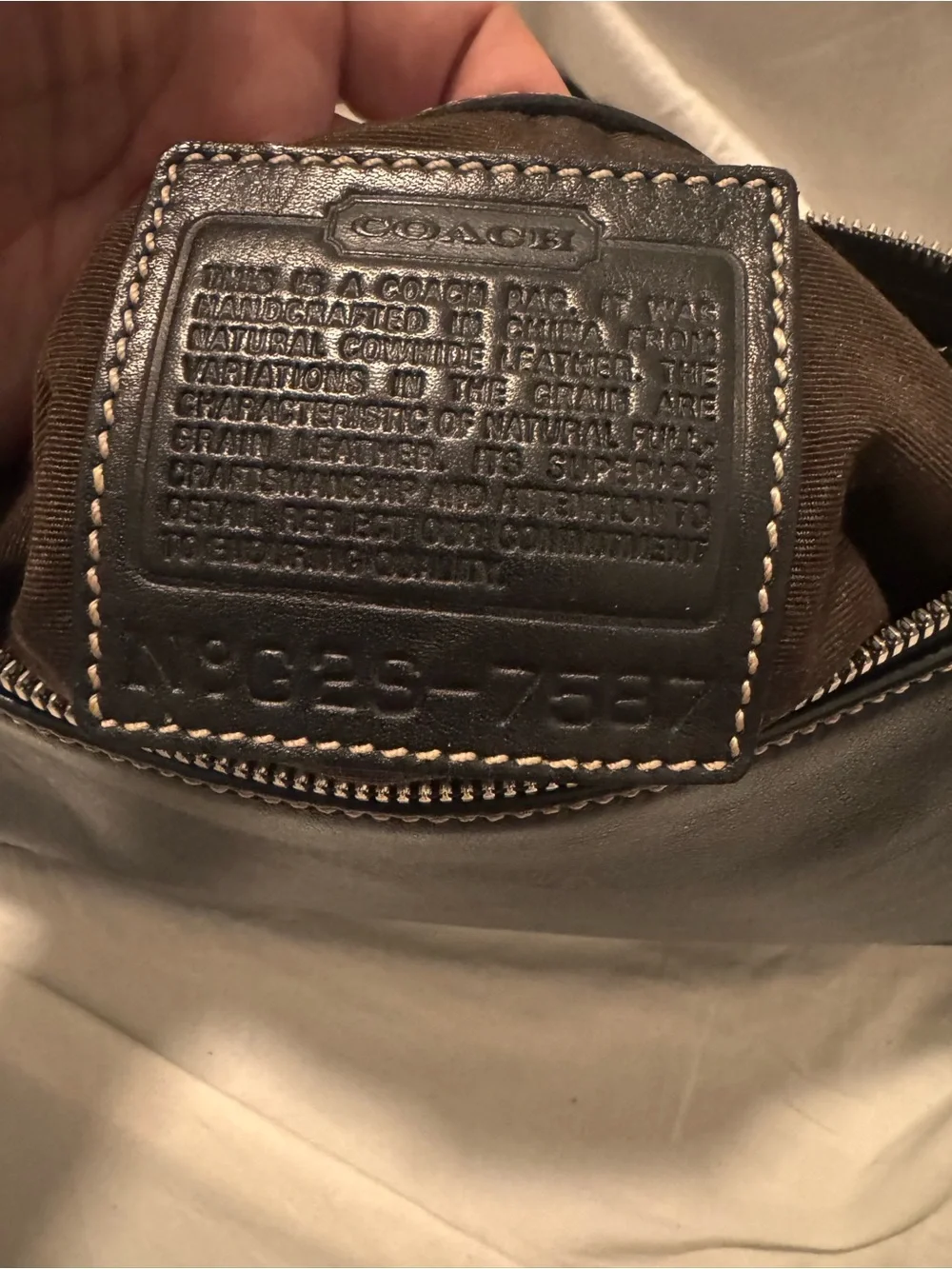Vintage Coach Hamptons Leather Demi Bag (typically Style No. 7785 or 7587)